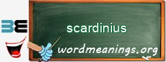 WordMeaning blackboard for scardinius